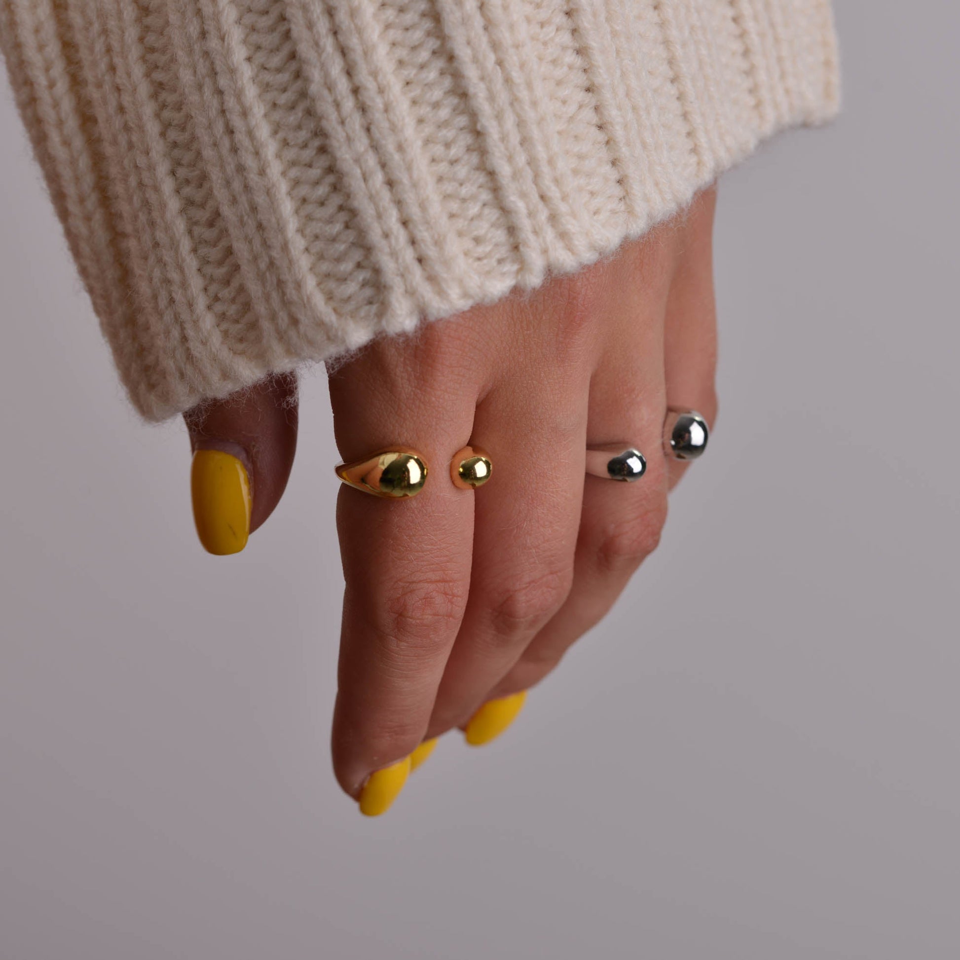 Adjustable Gold & Silver Ring
