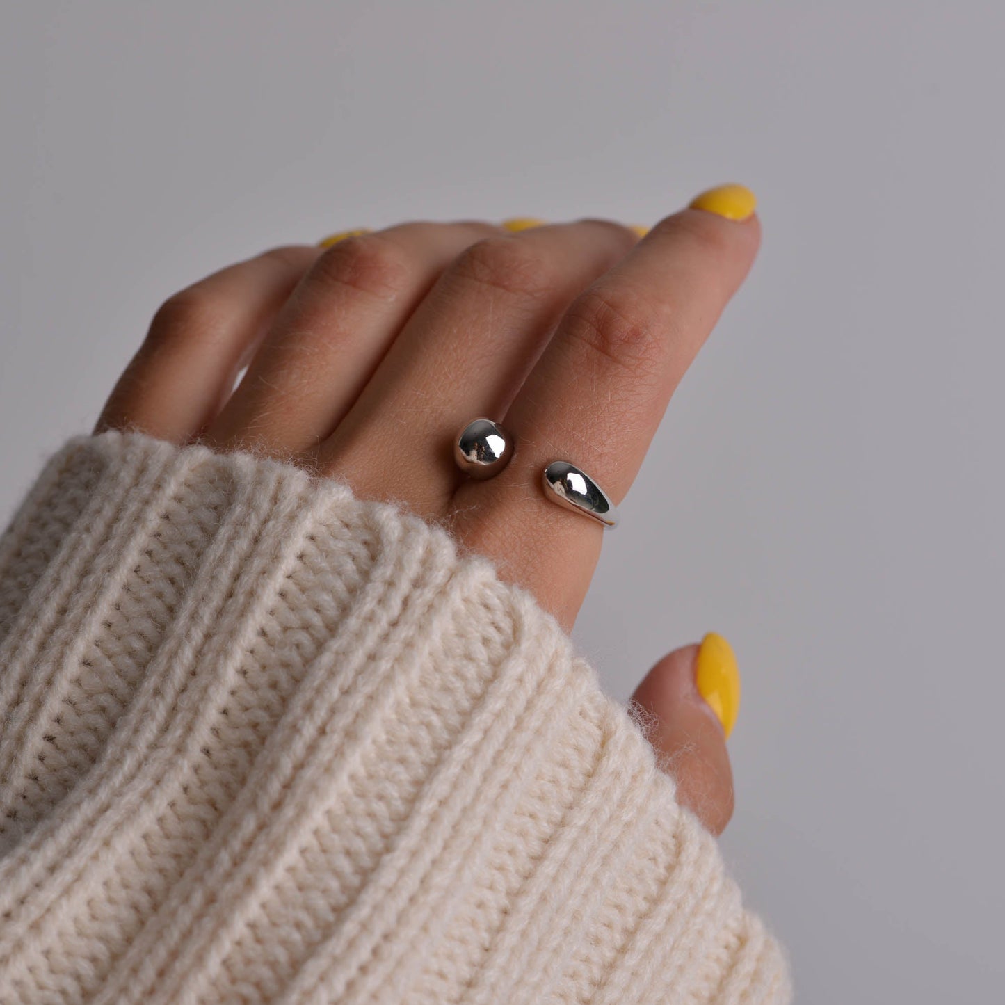 Adjustable Gold & Silver Ring