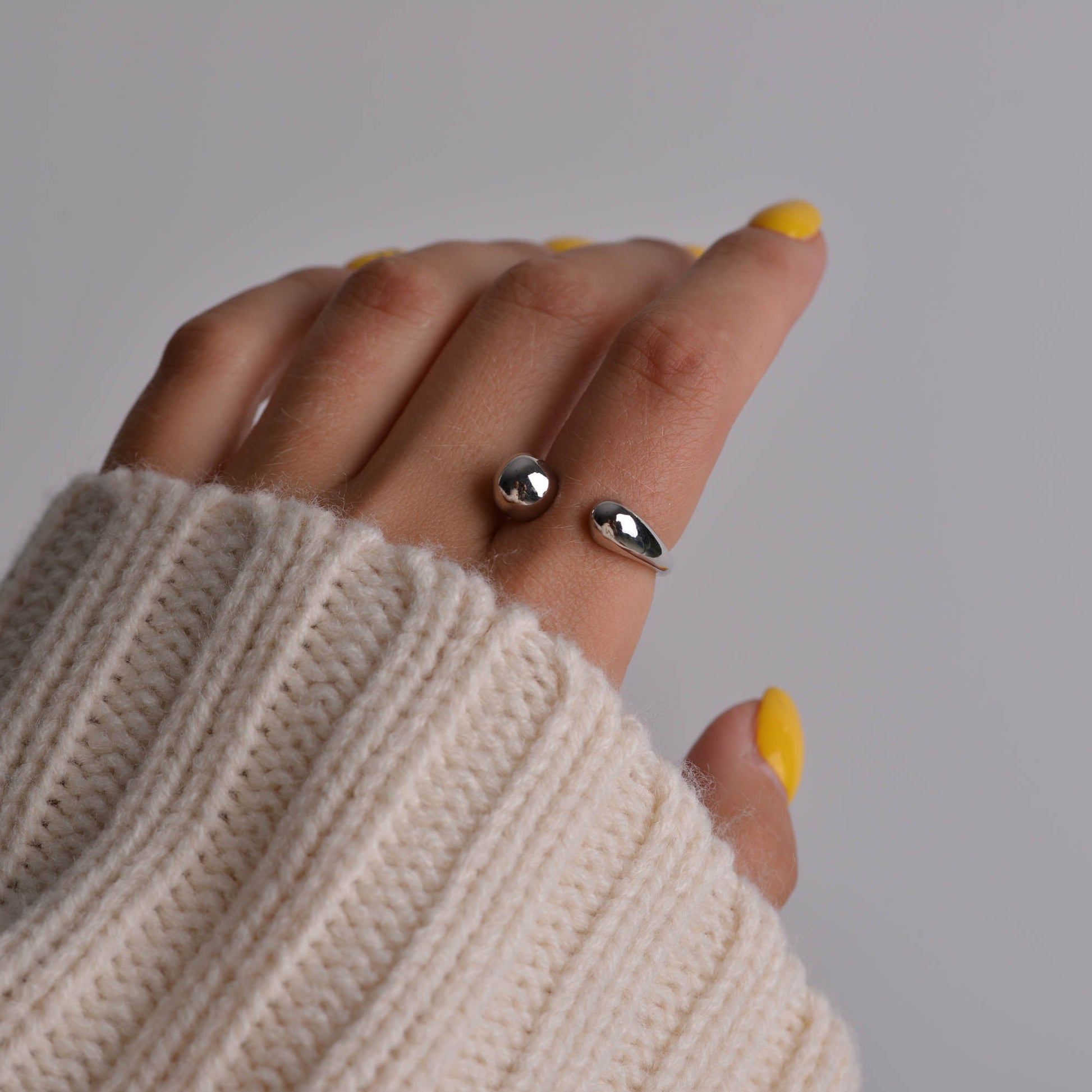 Adjustable Gold & Silver Ring