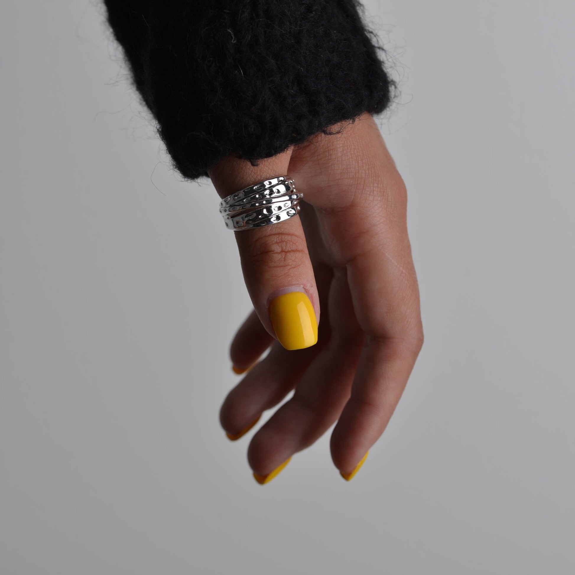 Dainty Chunky Ring set