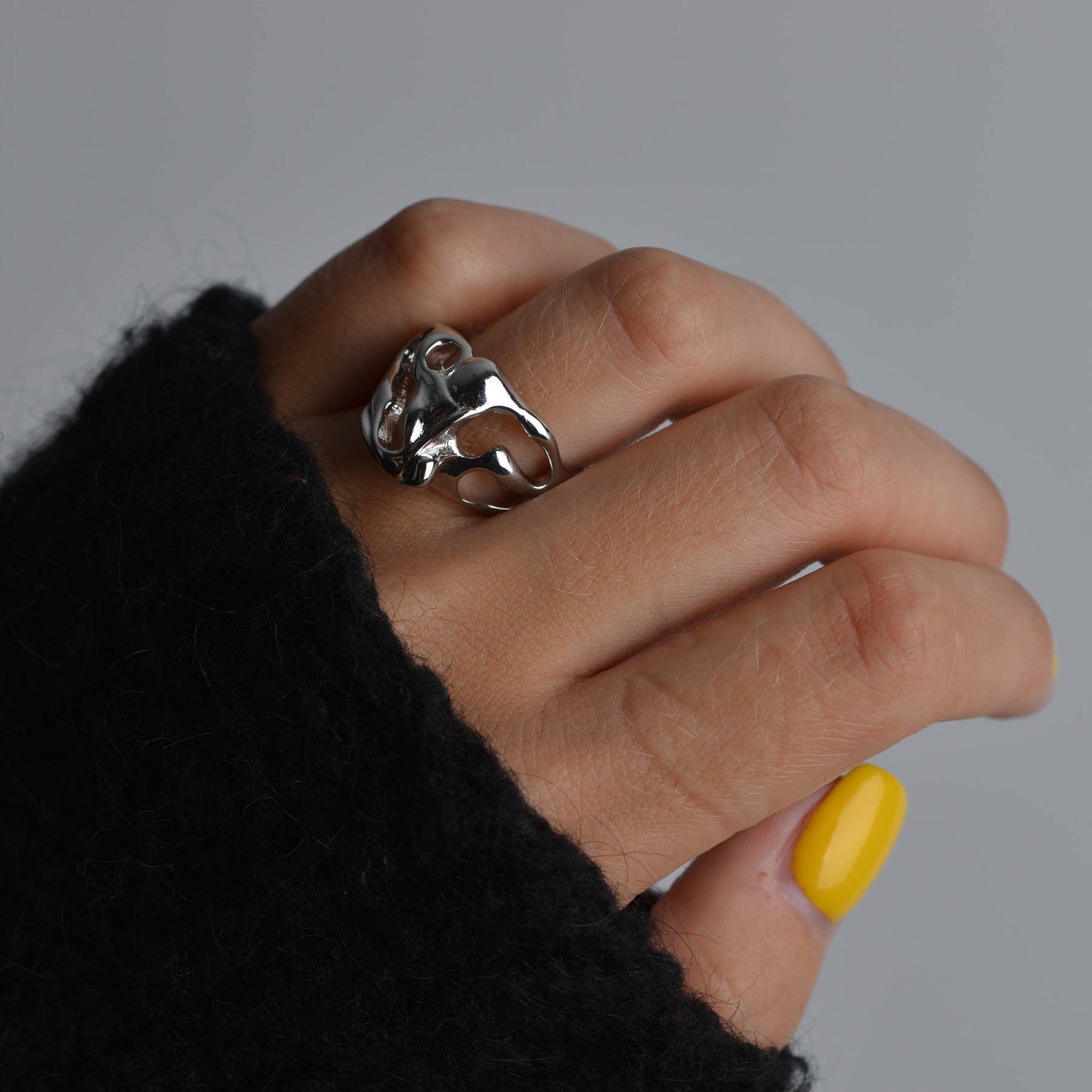 Irregular Silver Rings