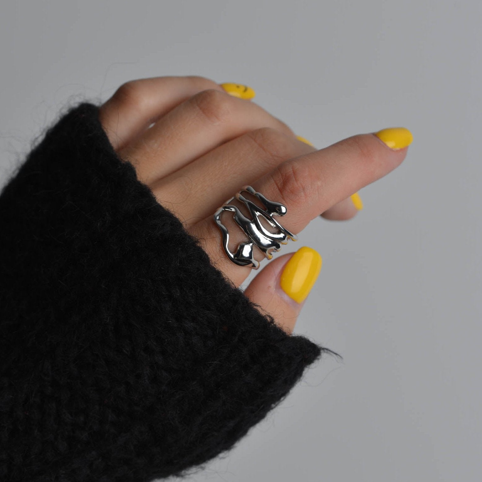 Irregular Silver Rings