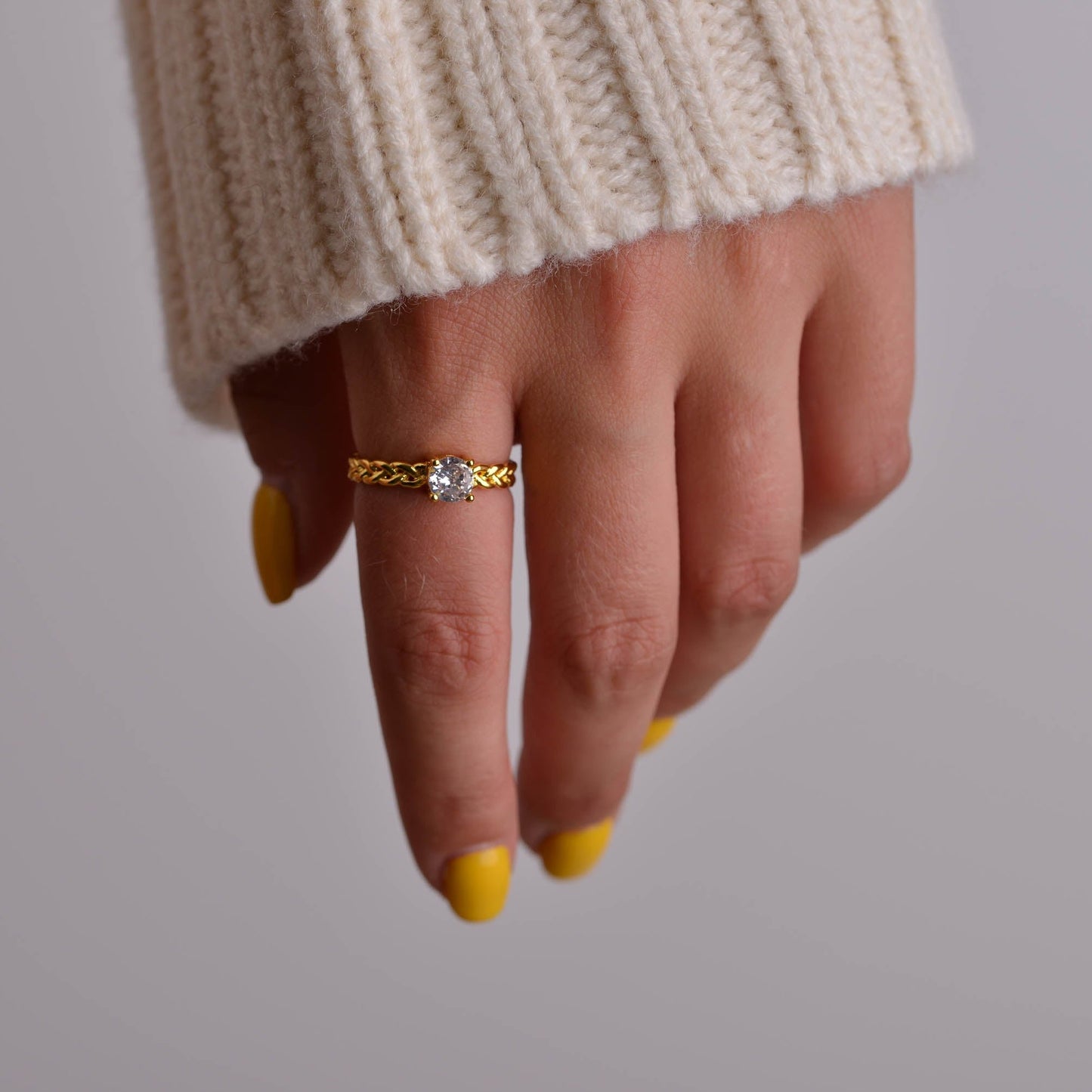 White Gemstone Ring