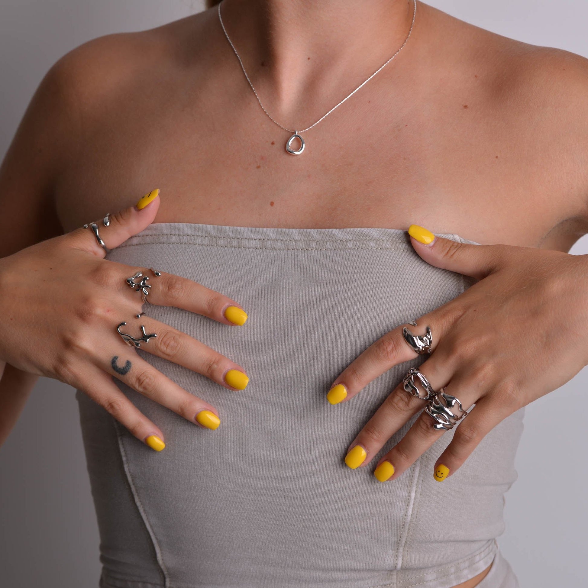 Silver Irregular Rings