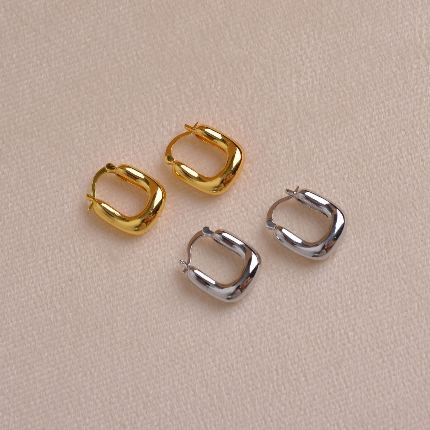handmade square earrings