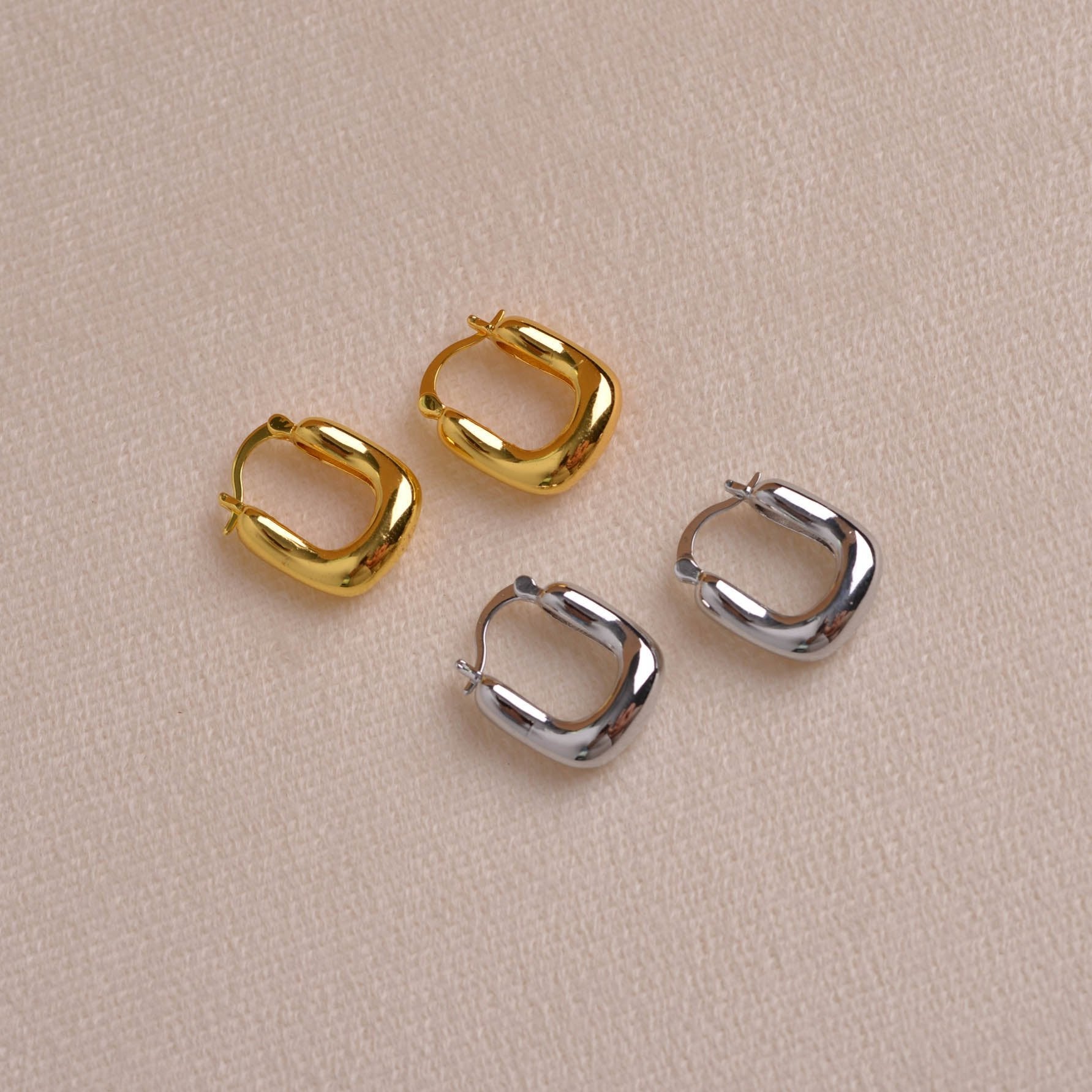 handmade square earrings