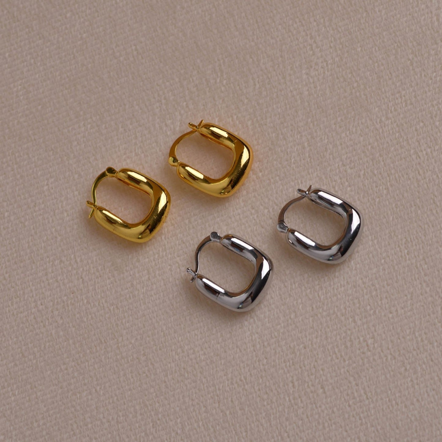 handmade square earrings