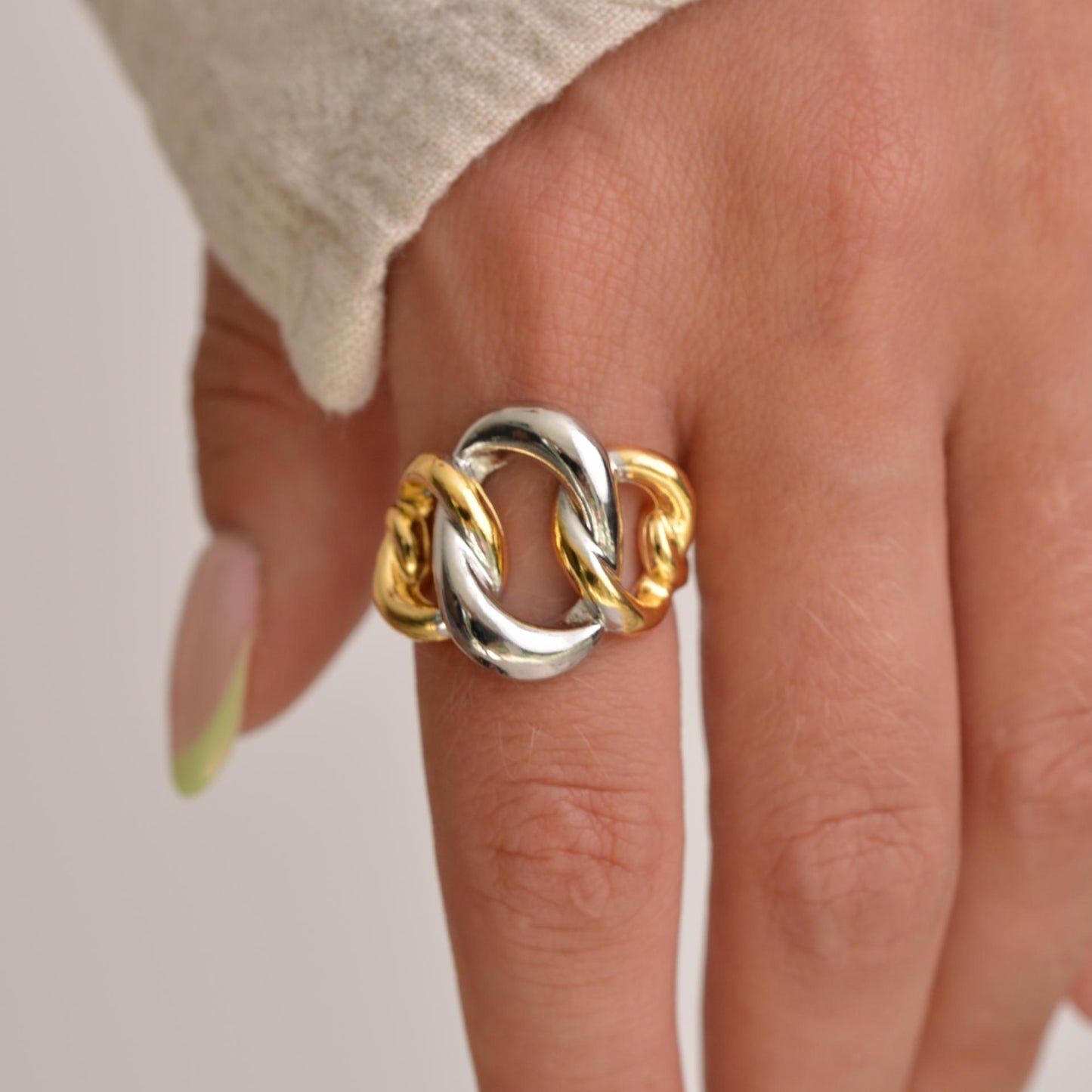 Silver & Gold Blend Ring