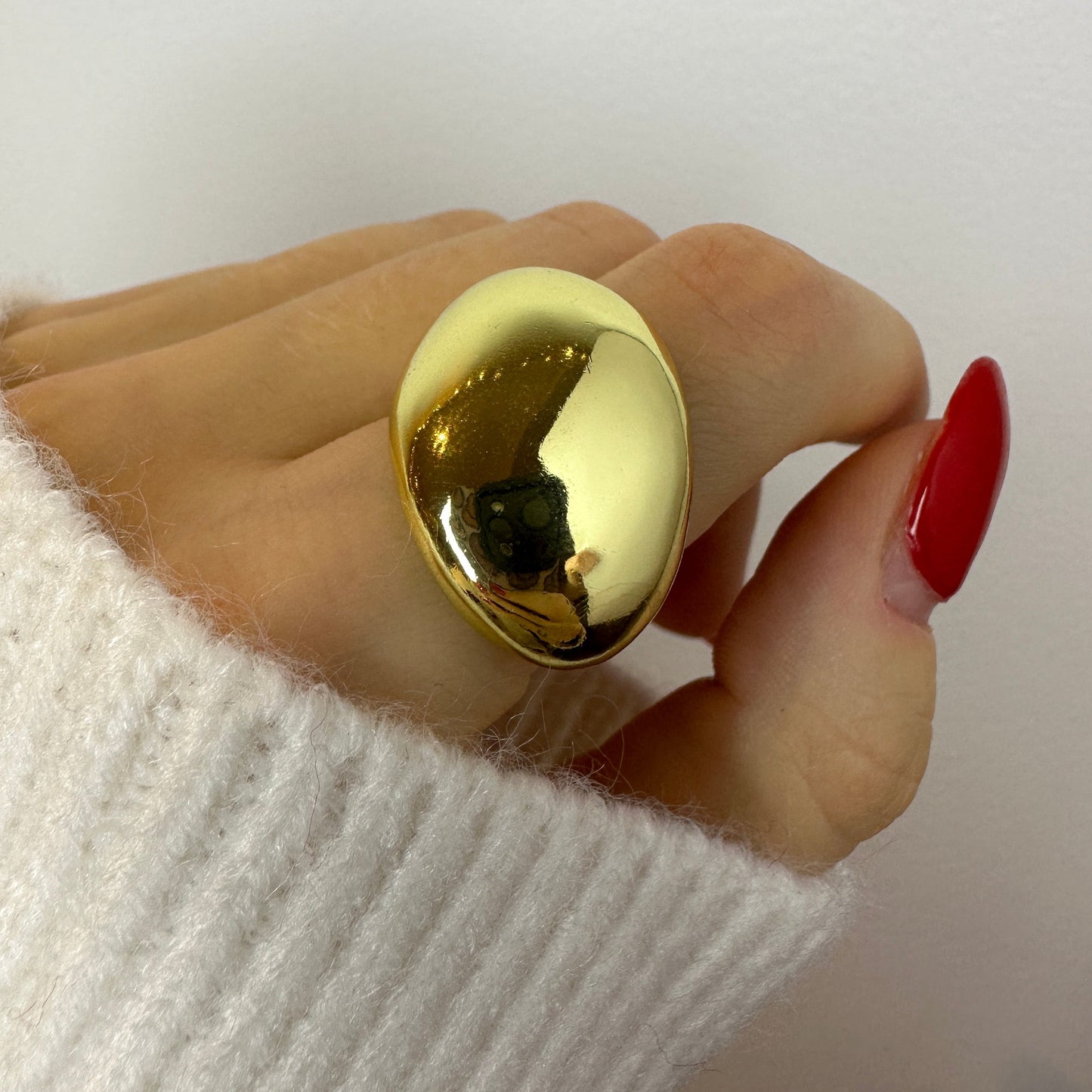 Silver and Gold Thick Chunky Rings