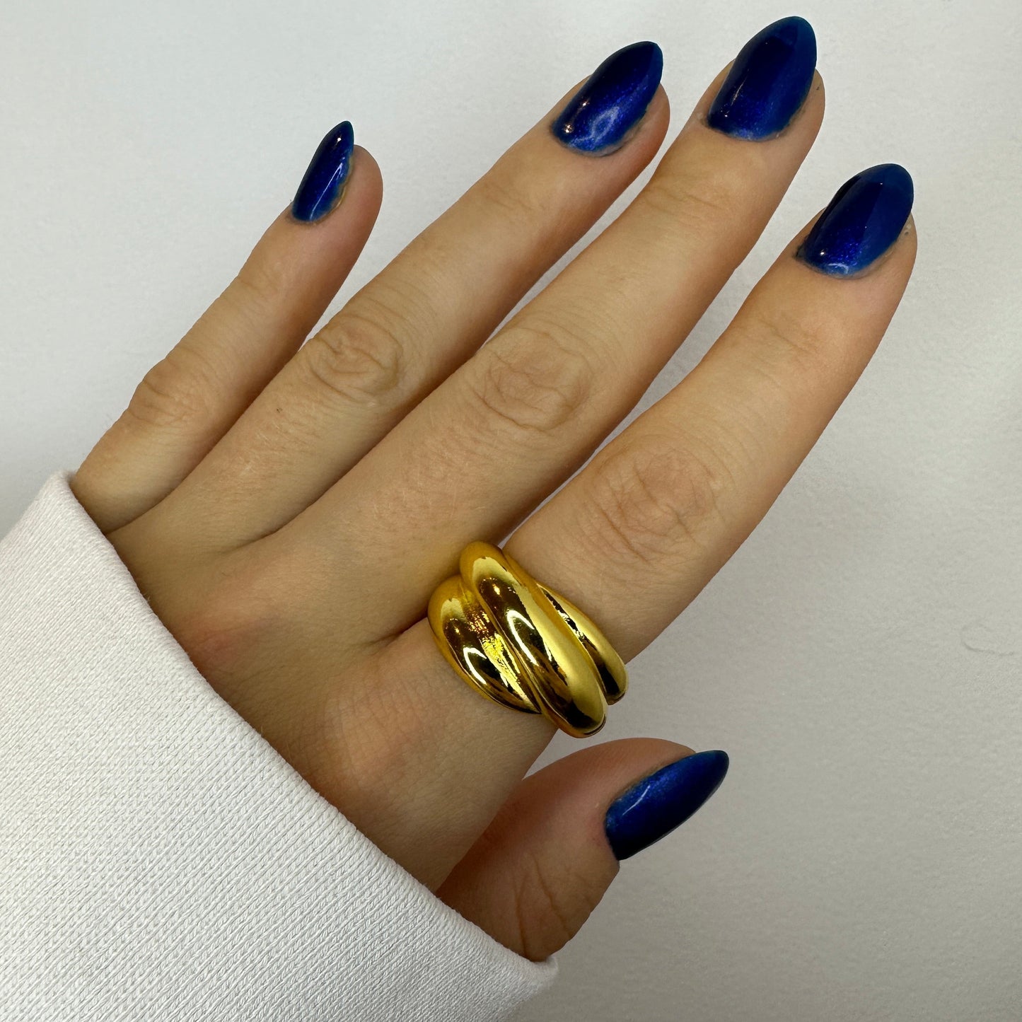 Gold Chunky Adjustable Rings