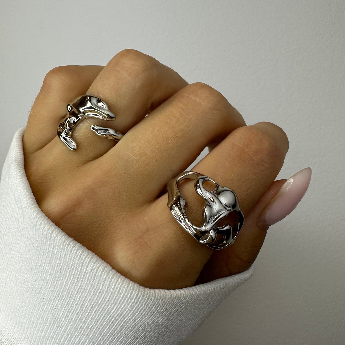 Irregular Silver Rings
