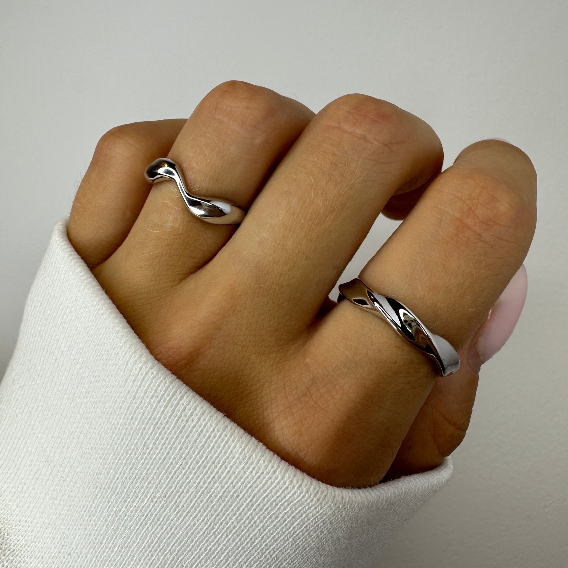Twisted Silver Ring
