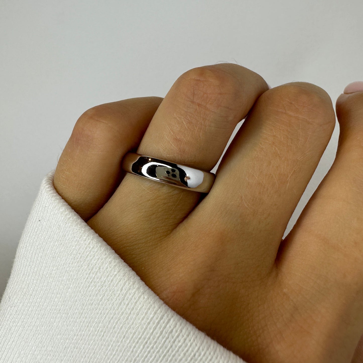Chunky Silver Ring Set