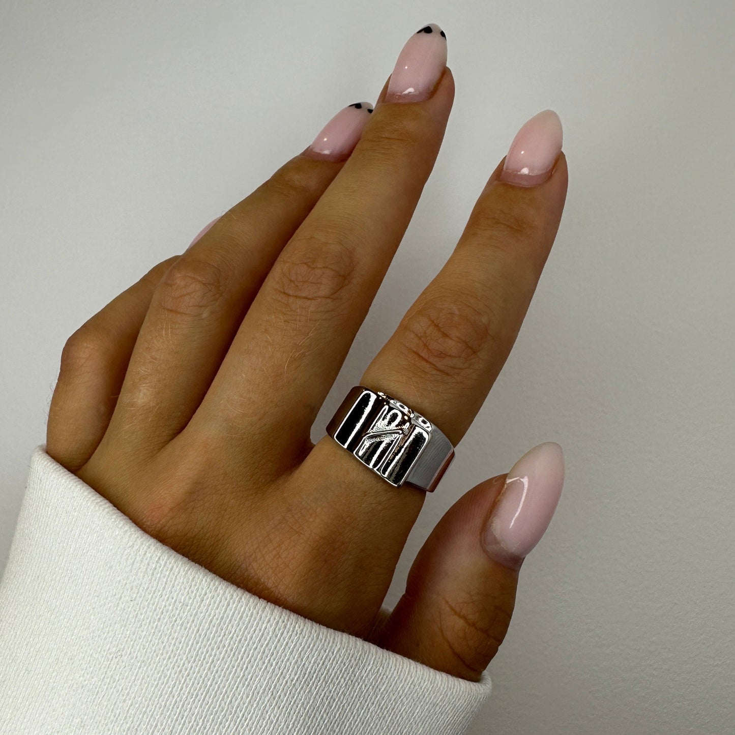 Chunky Silver Ring Set