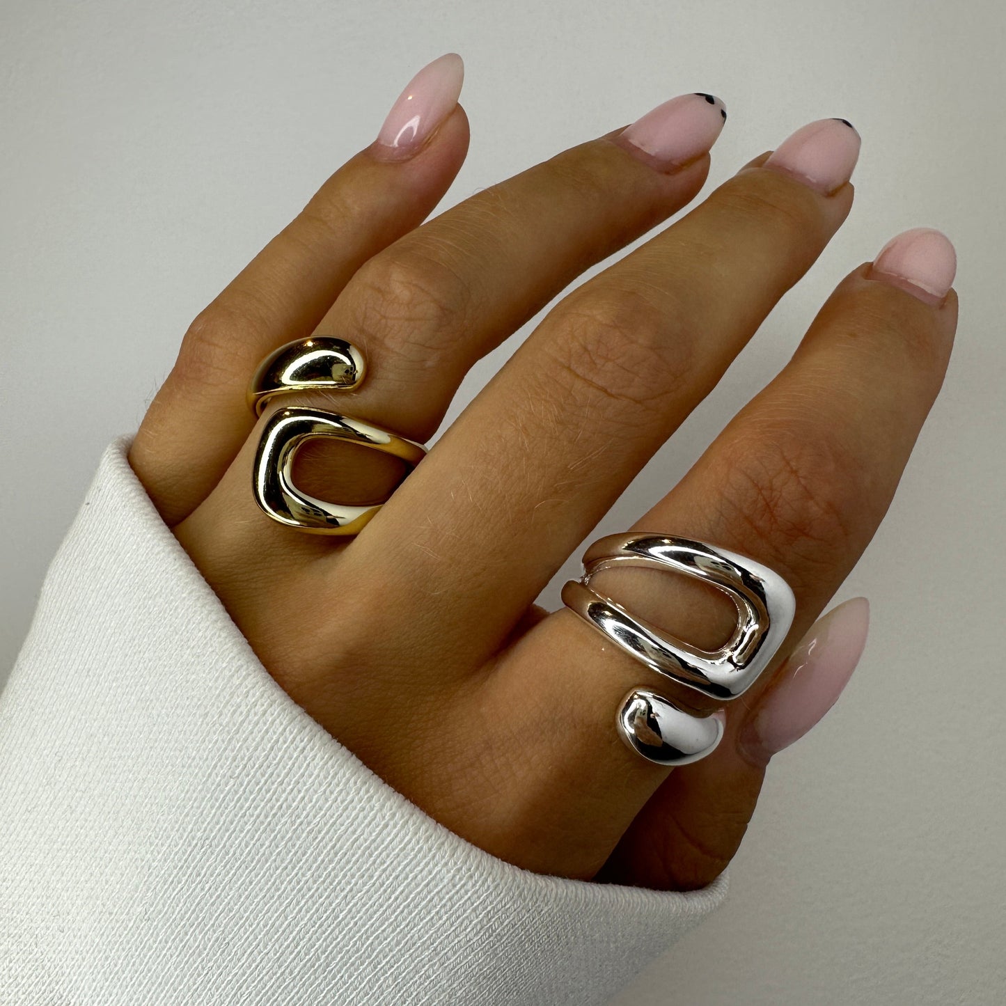 Geometric in Gold and Silver