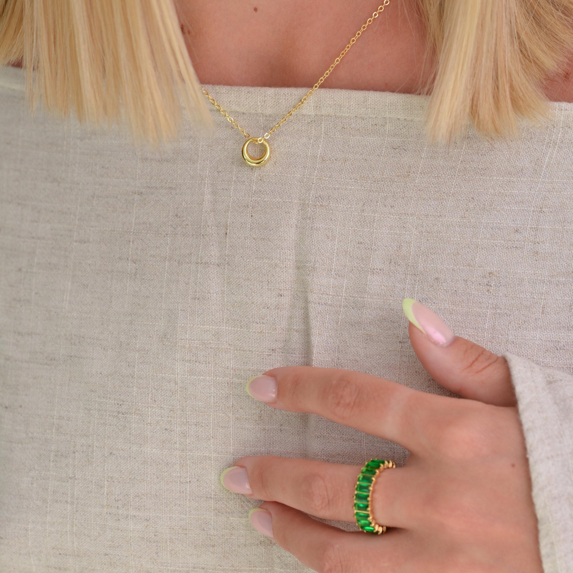 Silver and Gold Neptune Necklace