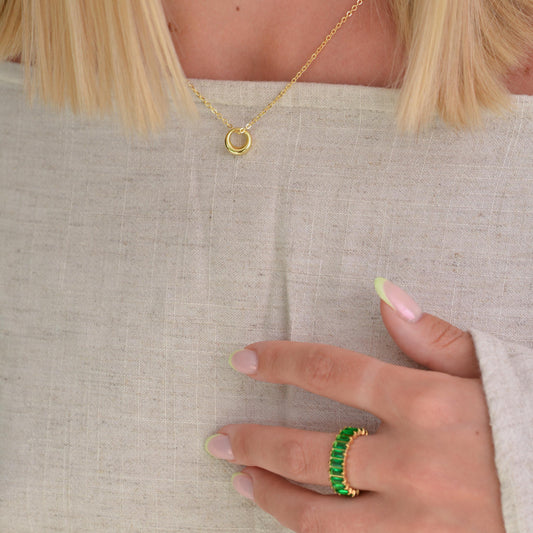 Silver and Gold Neptune Necklace