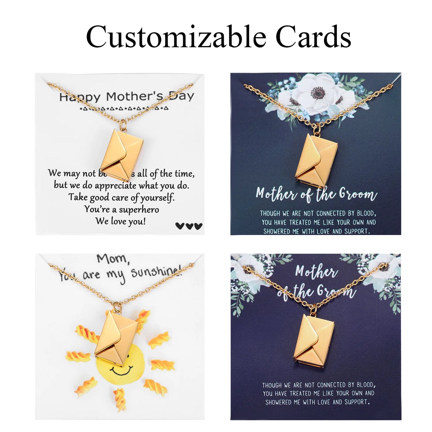 Custom Love Envelope Necklace