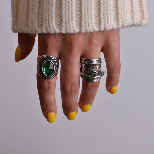 Vintage Gemstone Silver Rings