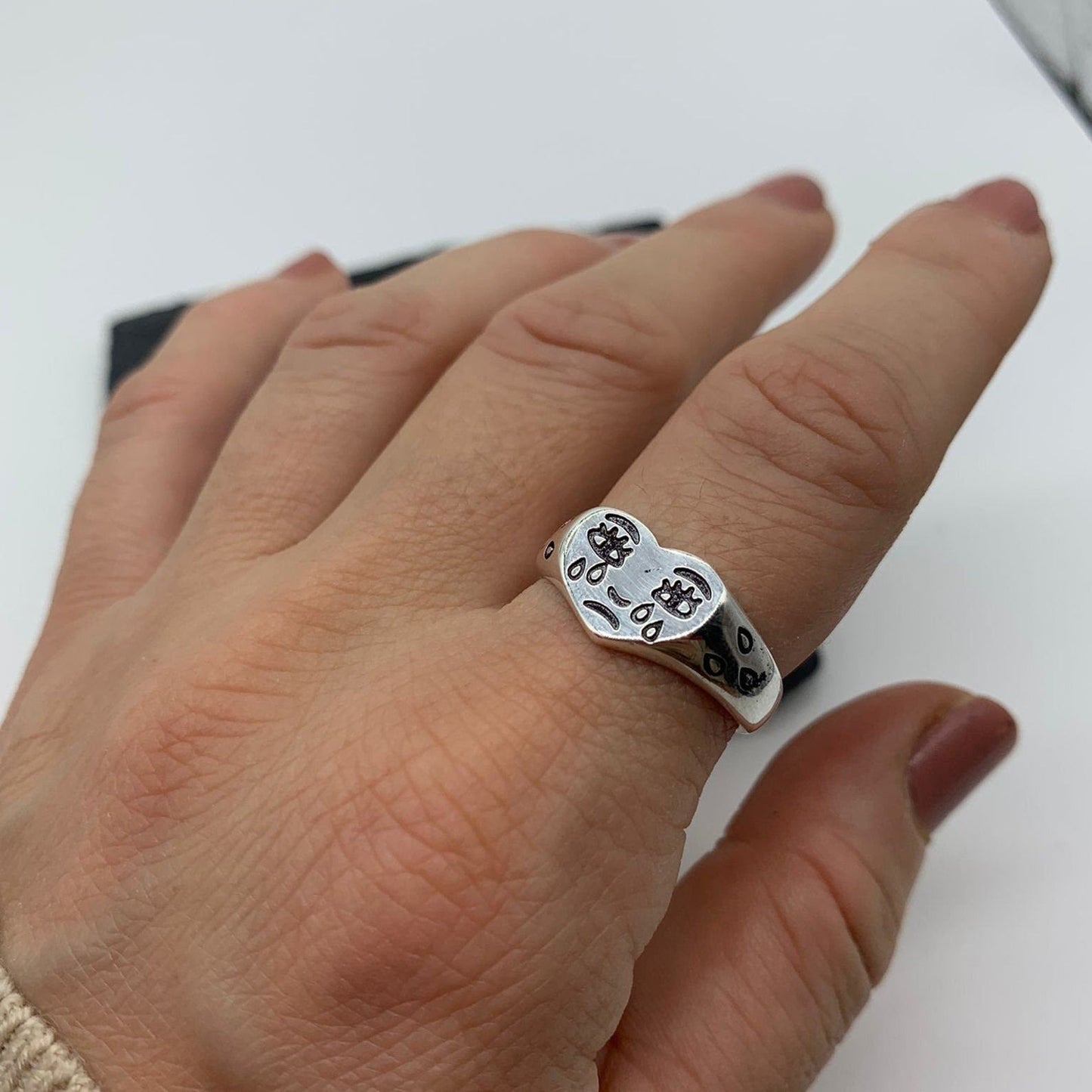 Sad Smiley Ring