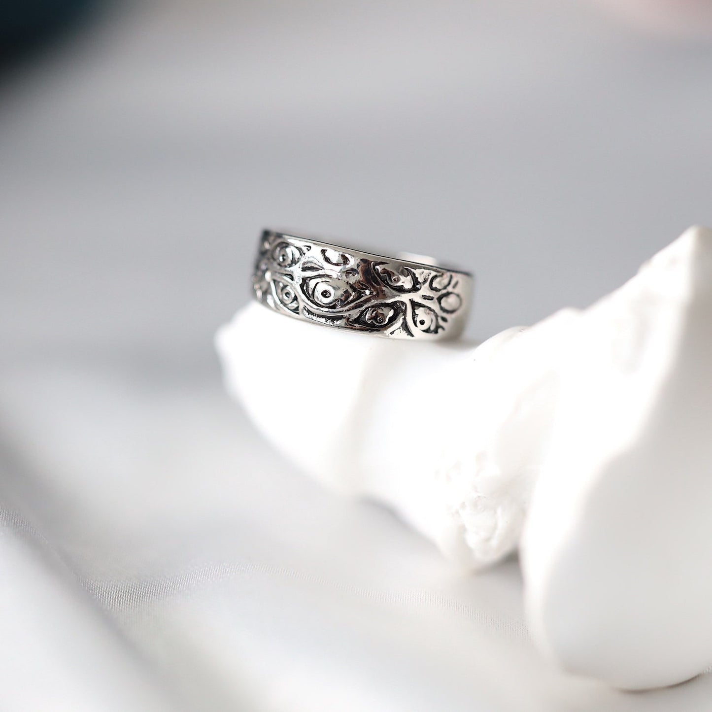 Infinity Eye Chunky Silver Ring