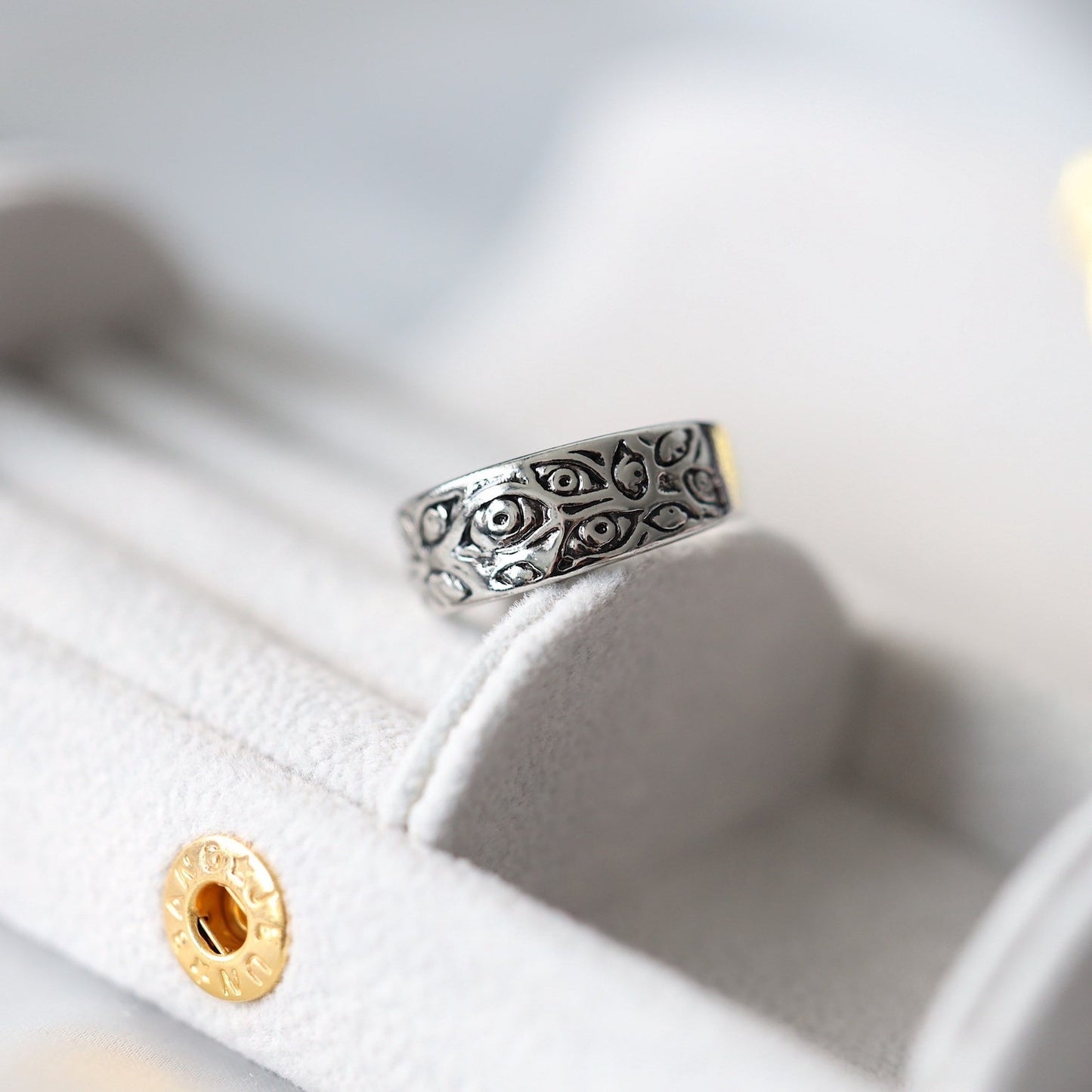 Infinity Eye Chunky Silver Ring
