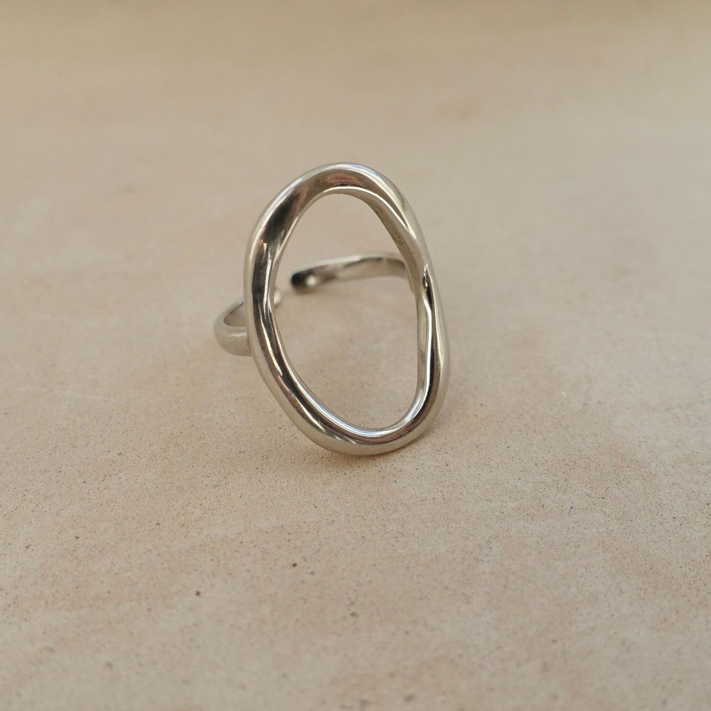 Oval Silver Ring