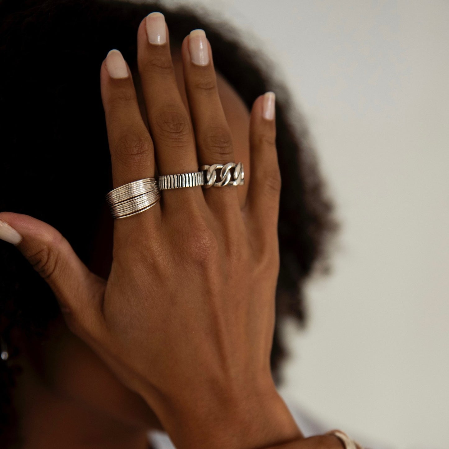 Silver Hammered Ring