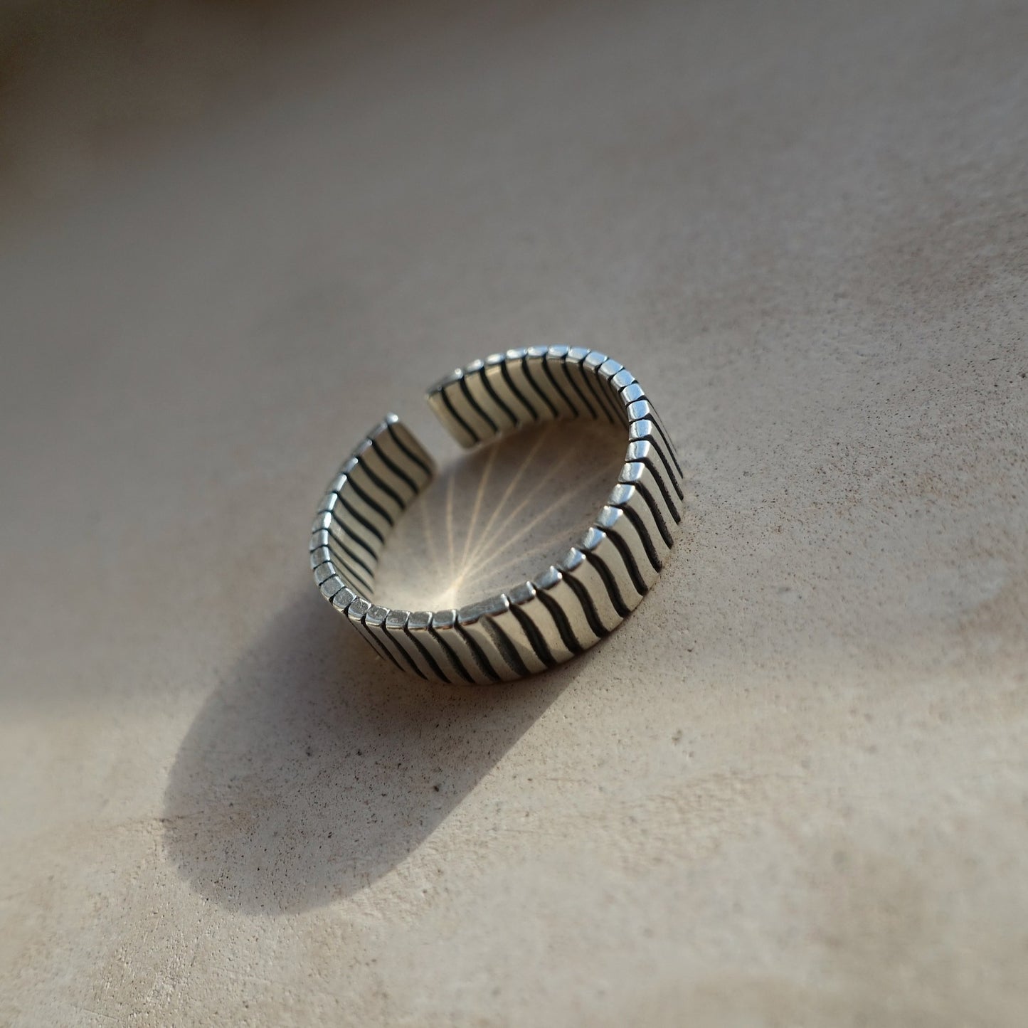 Silver Hammered Ring