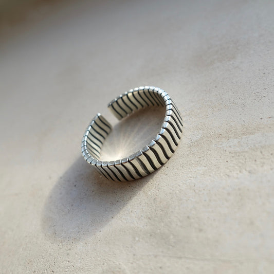 Silver Hammered Ring