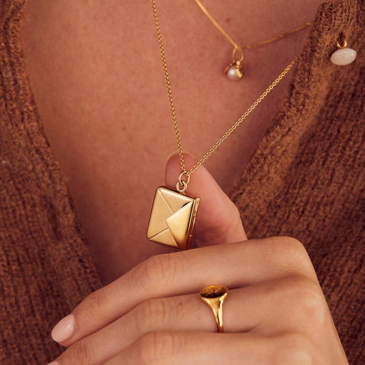 Custom Love Envelope Necklace