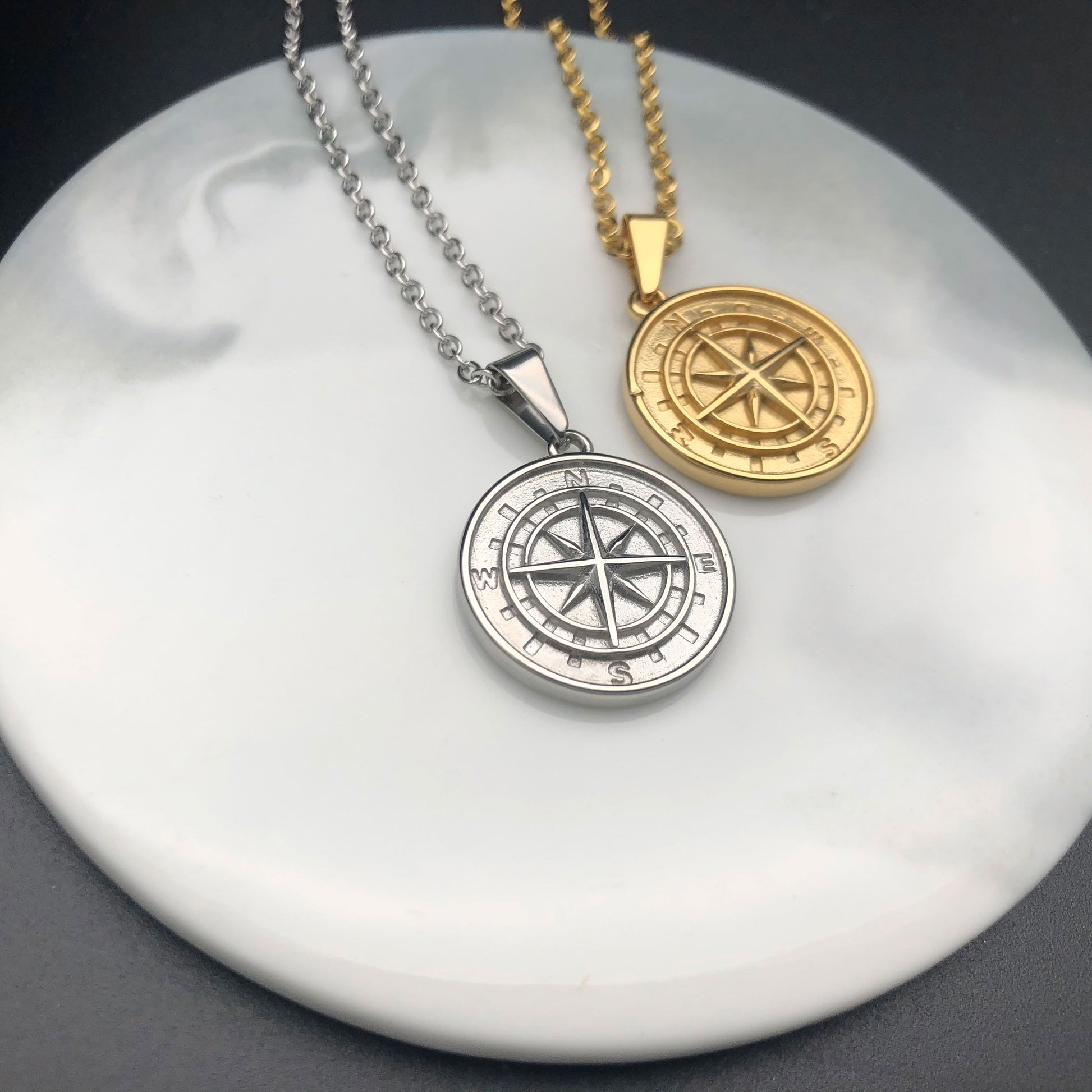 Men's Compass Pendant