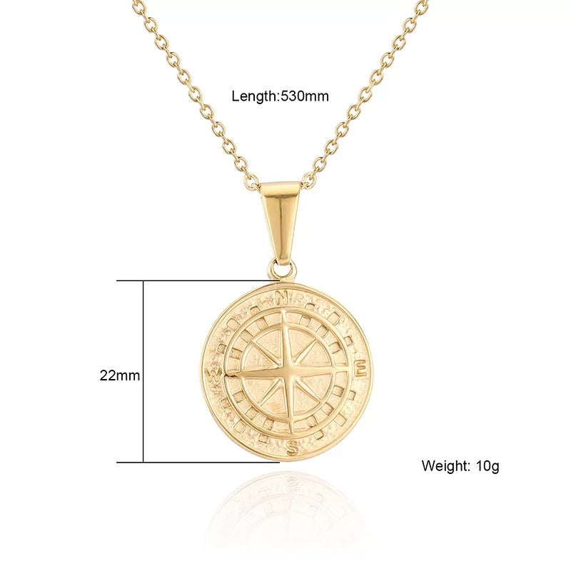 Men's Compass Pendant