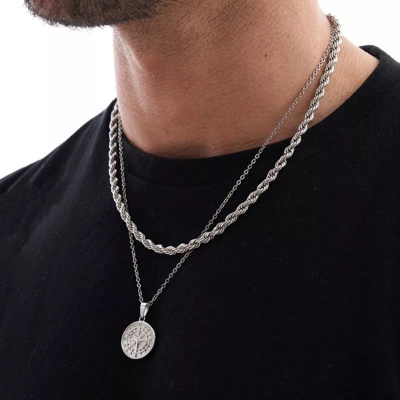 Men's Compass Pendant