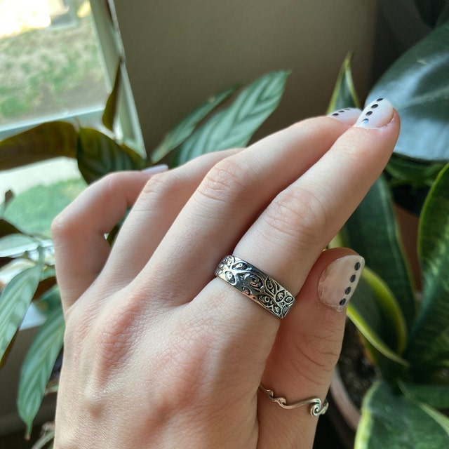 Infinity Eye Chunky Silver Ring