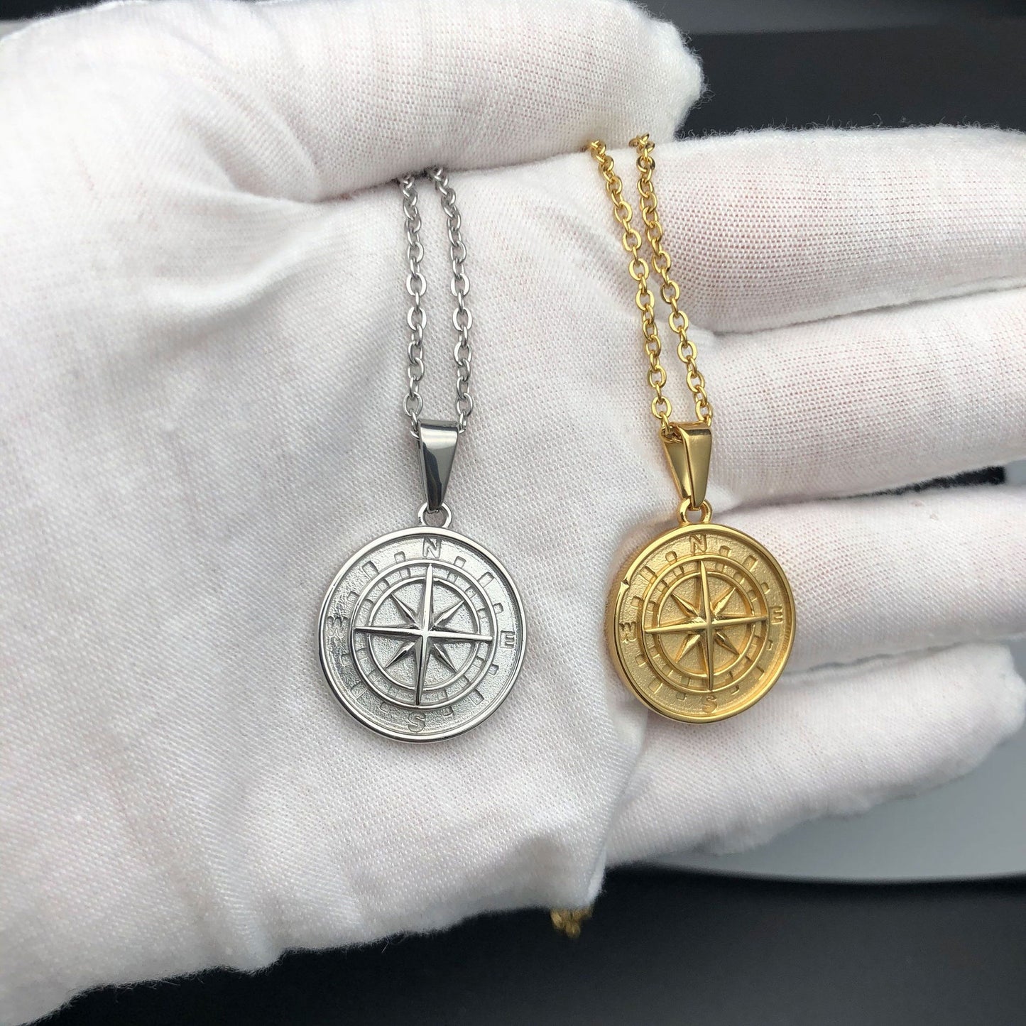 Men's Compass Pendant