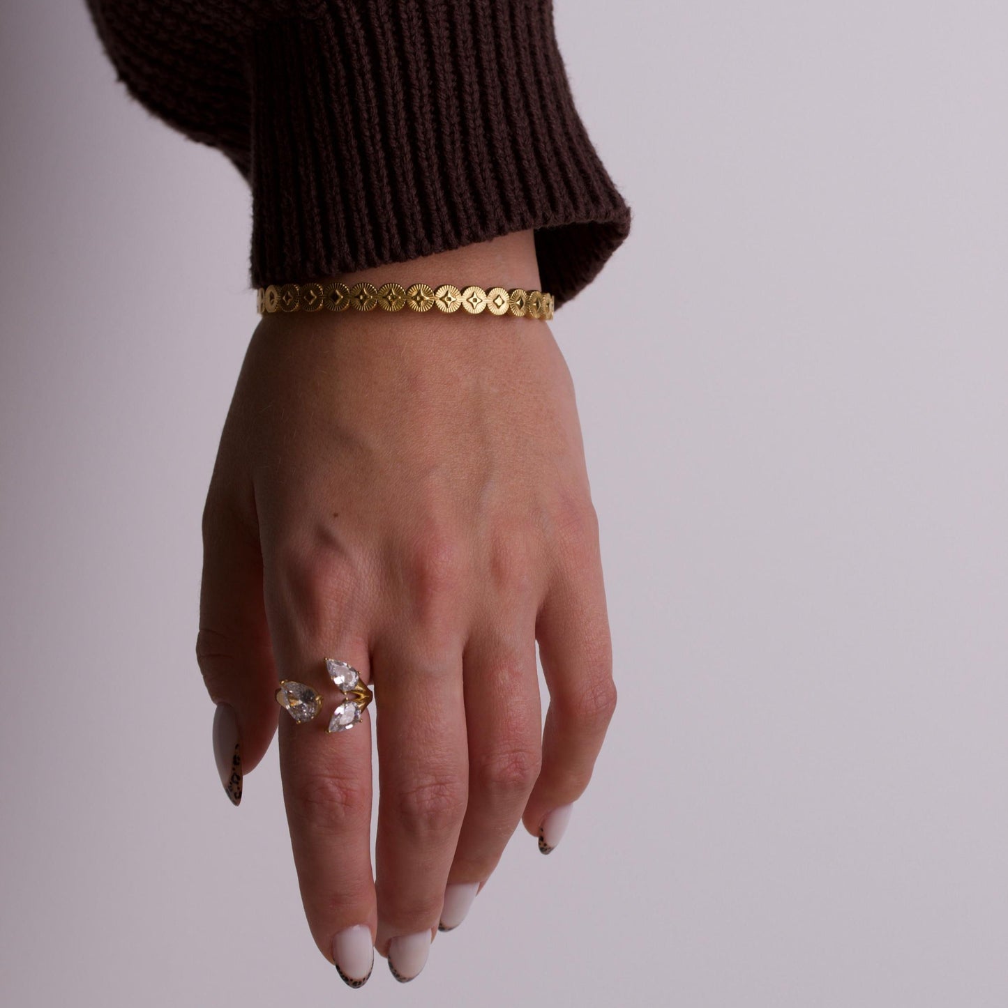 18k Gold Stainless Steel Bangle