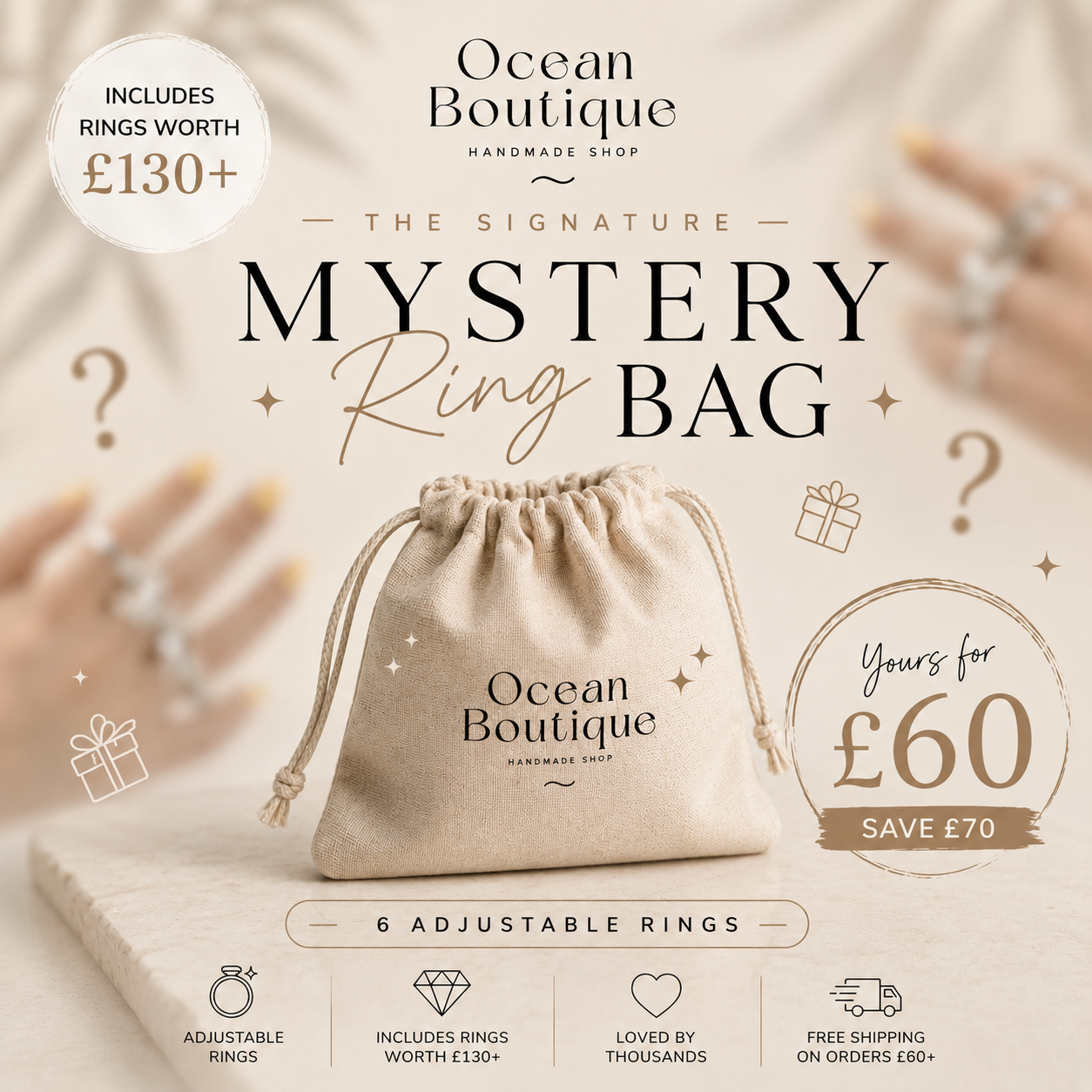 The Signature Mystery Silver Ring Bag