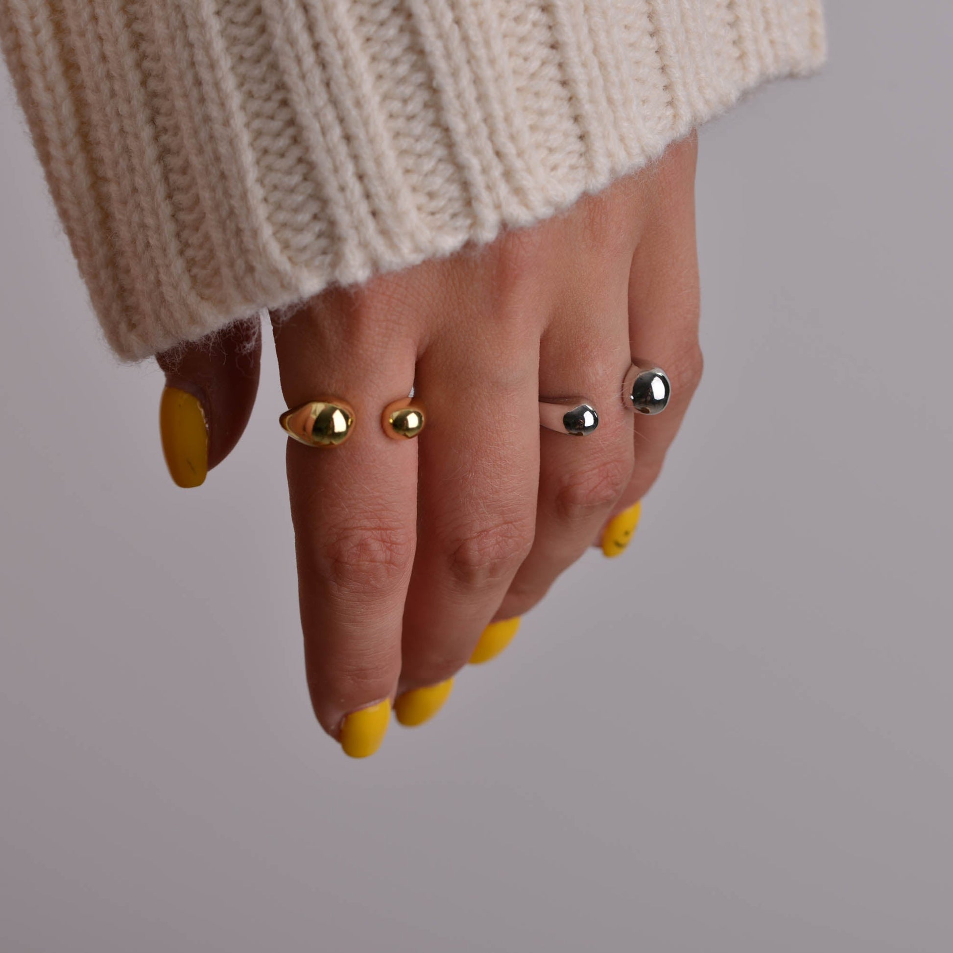 Adjustable Gold & Silver Ring