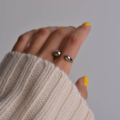 Adjustable Gold & Silver Ring