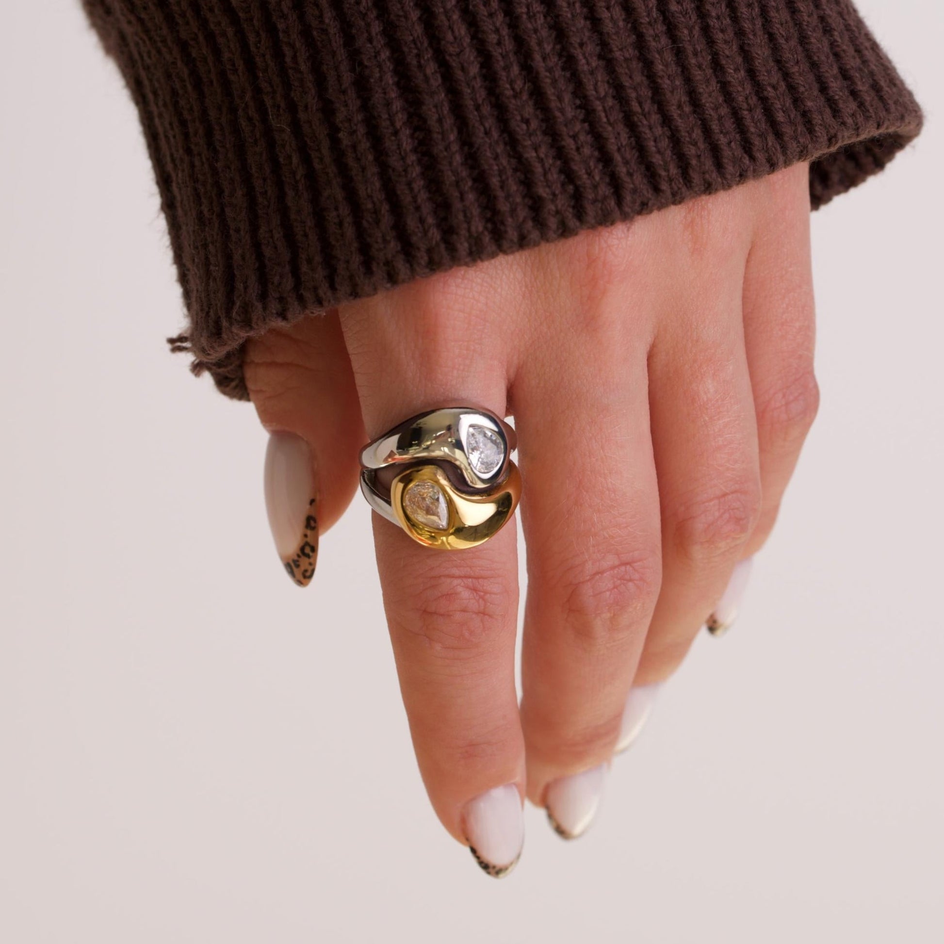 Aluna Dome Gold Ring