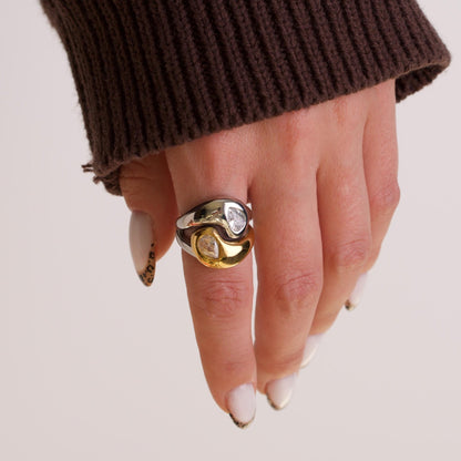 Aluna Dome Gold Ring