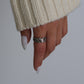 Braided Silver Chain Ring