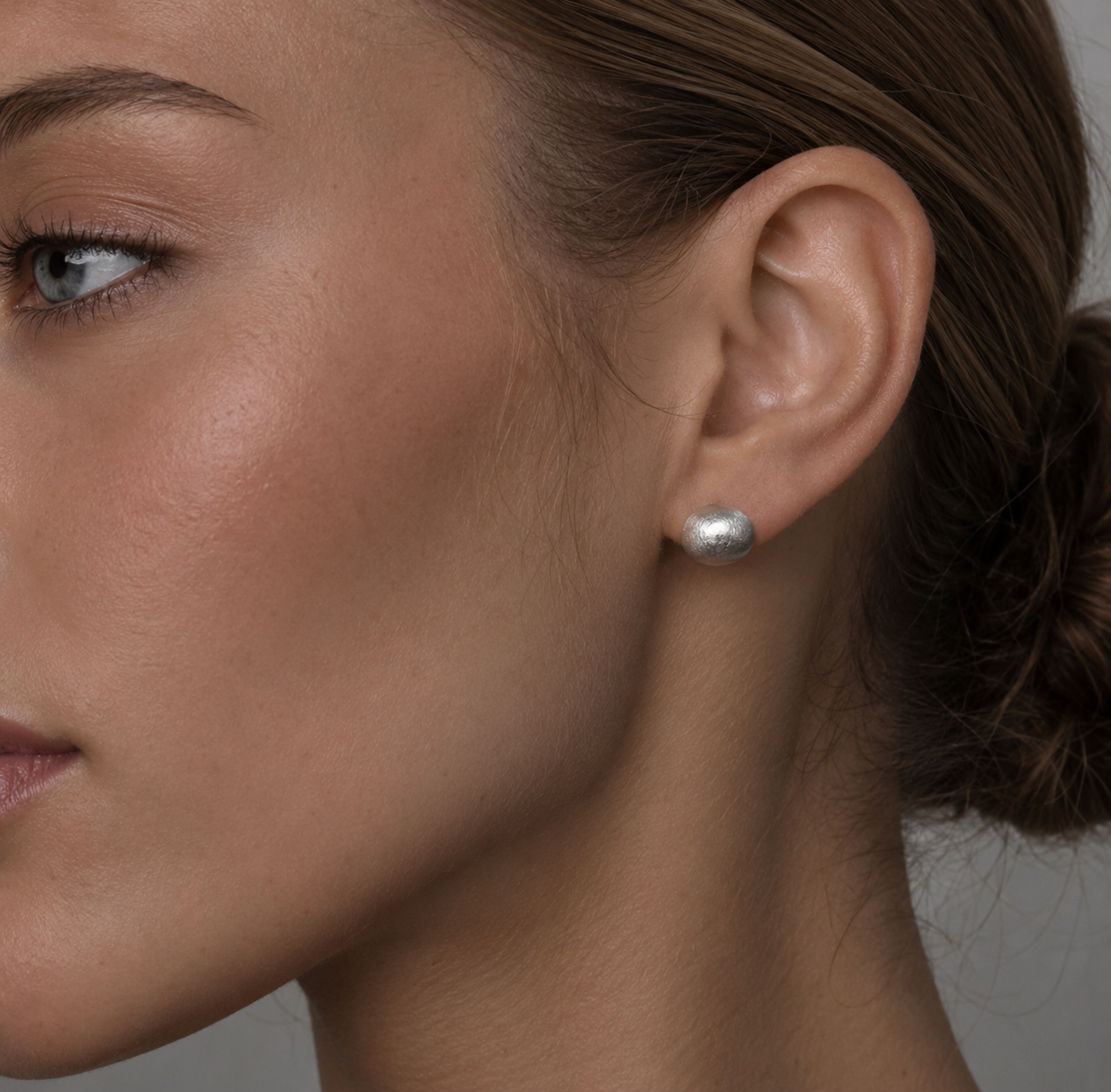 Brushed Finish Sterling Silver Earrings