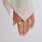 Chunky Waivy Gold and Silver Rings