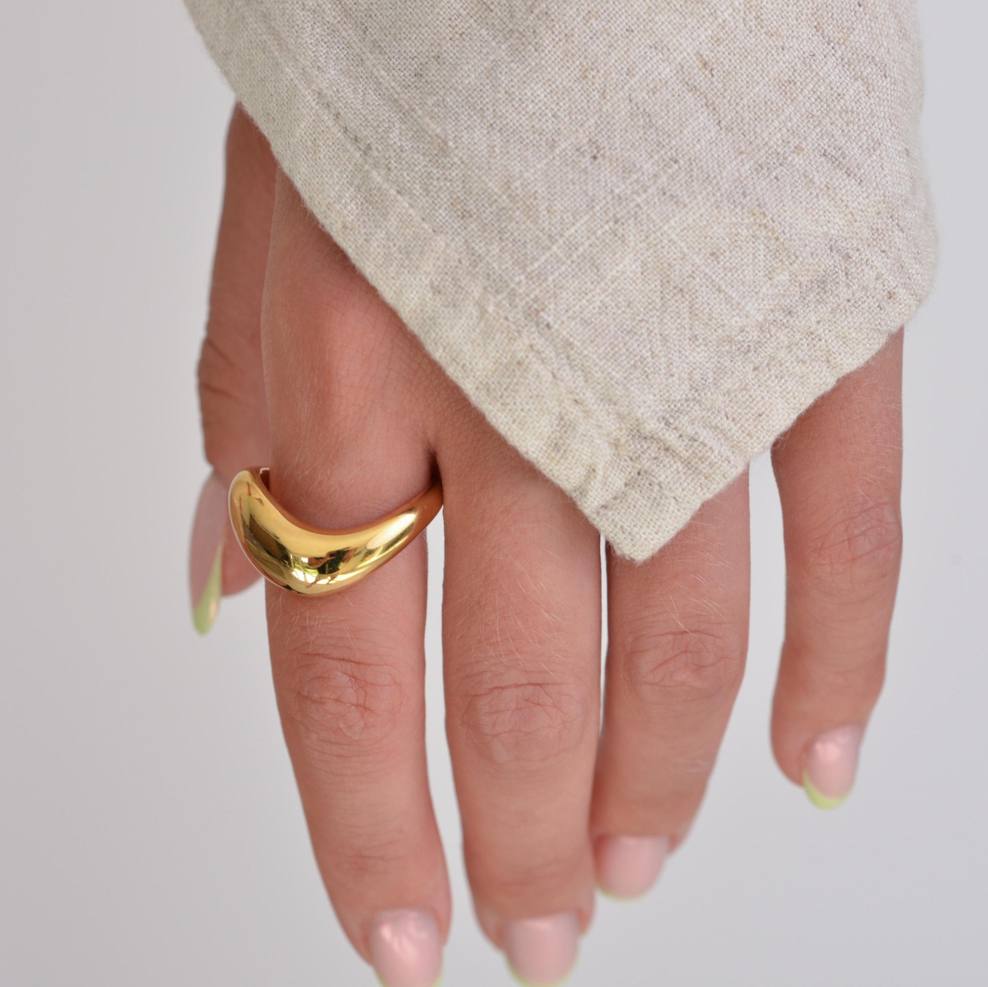 Chunky Waivy Gold and Silver Rings