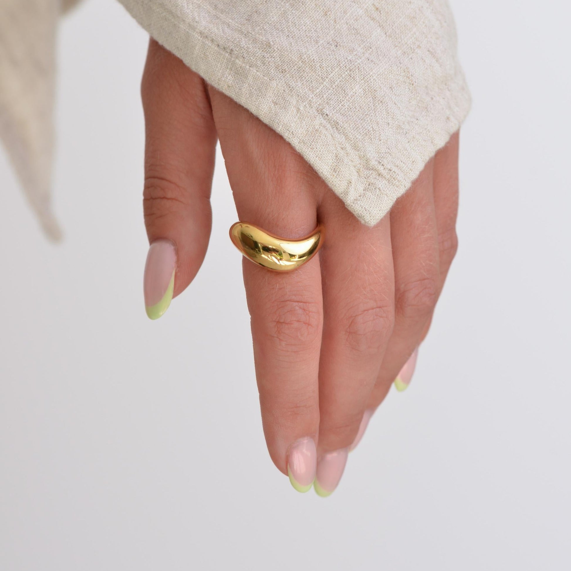 Chunky Waivy Gold and Silver Rings