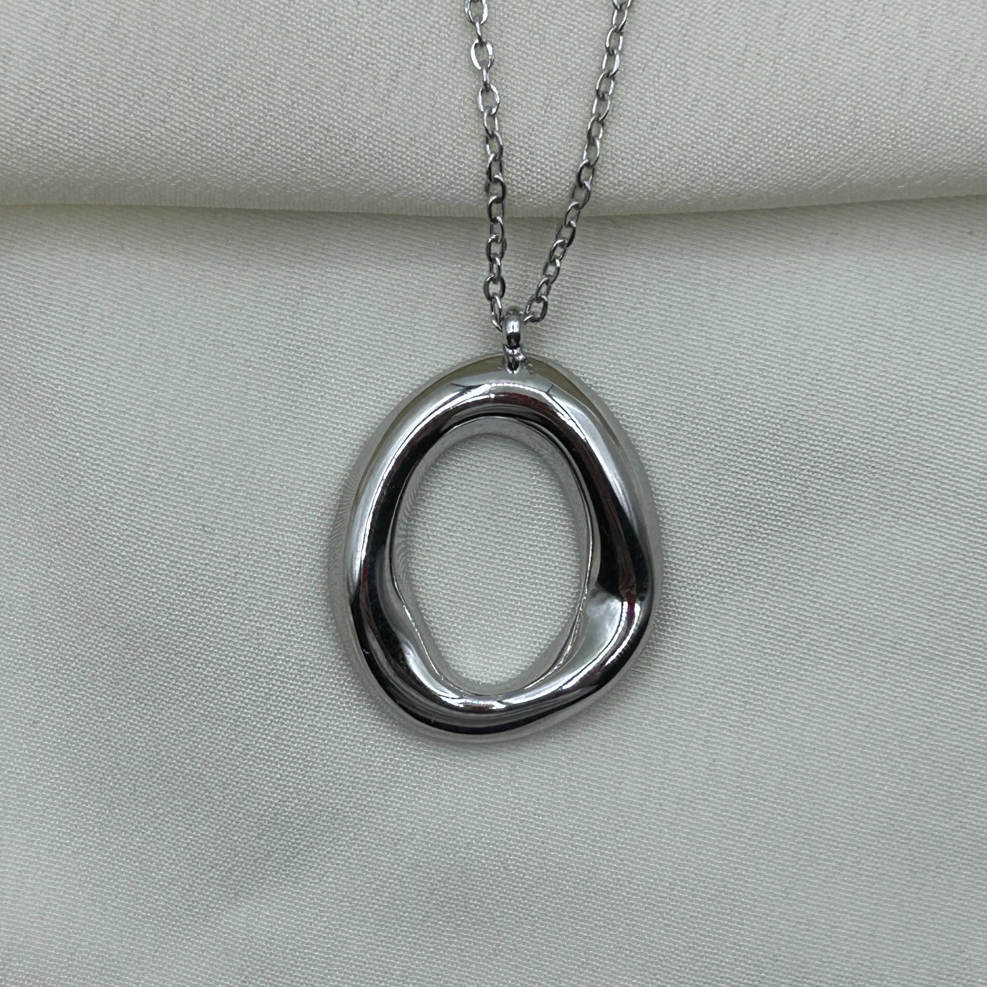 Circle Silver Necklace
