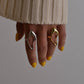 Gold and Silver Irregular Chunky Liquid Geometric Rings for Women