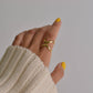 Criss Cross Silver and Gold Irregular Rings